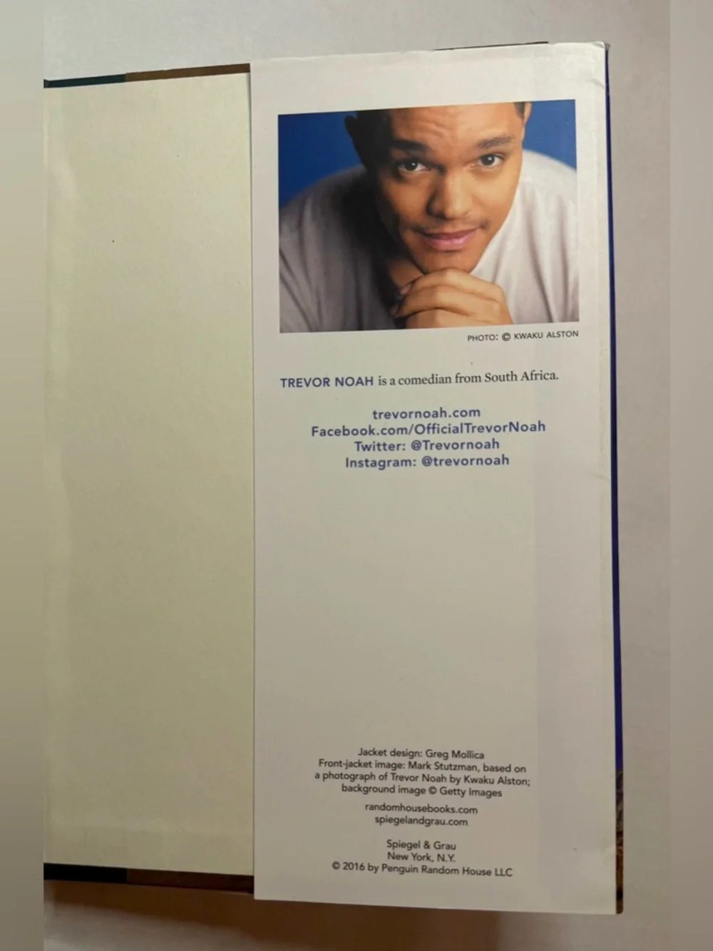 Born a Crime: Stories from a South African Childhood Hardcover Book Trevor Noah